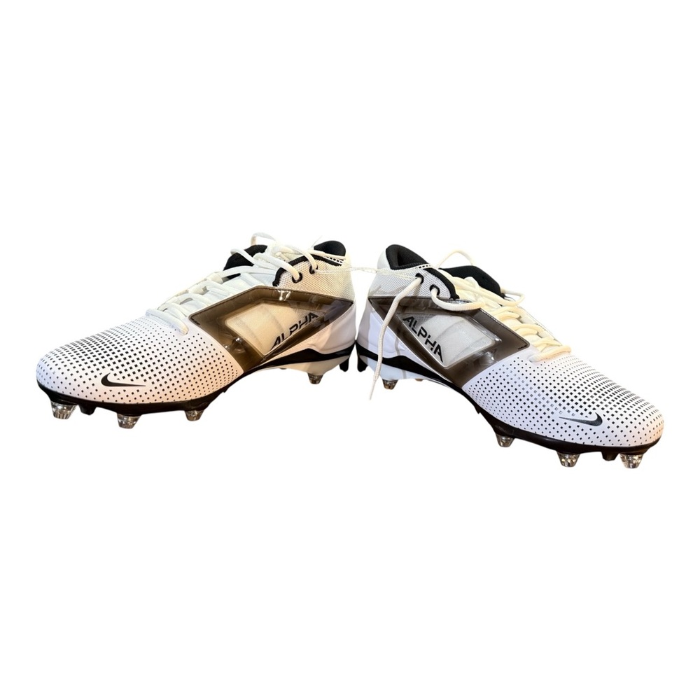 Nike Alpha Menace 4 Pro Football Cleats Men’s Size 12/12.5 White/Black - Picture 5 of 10